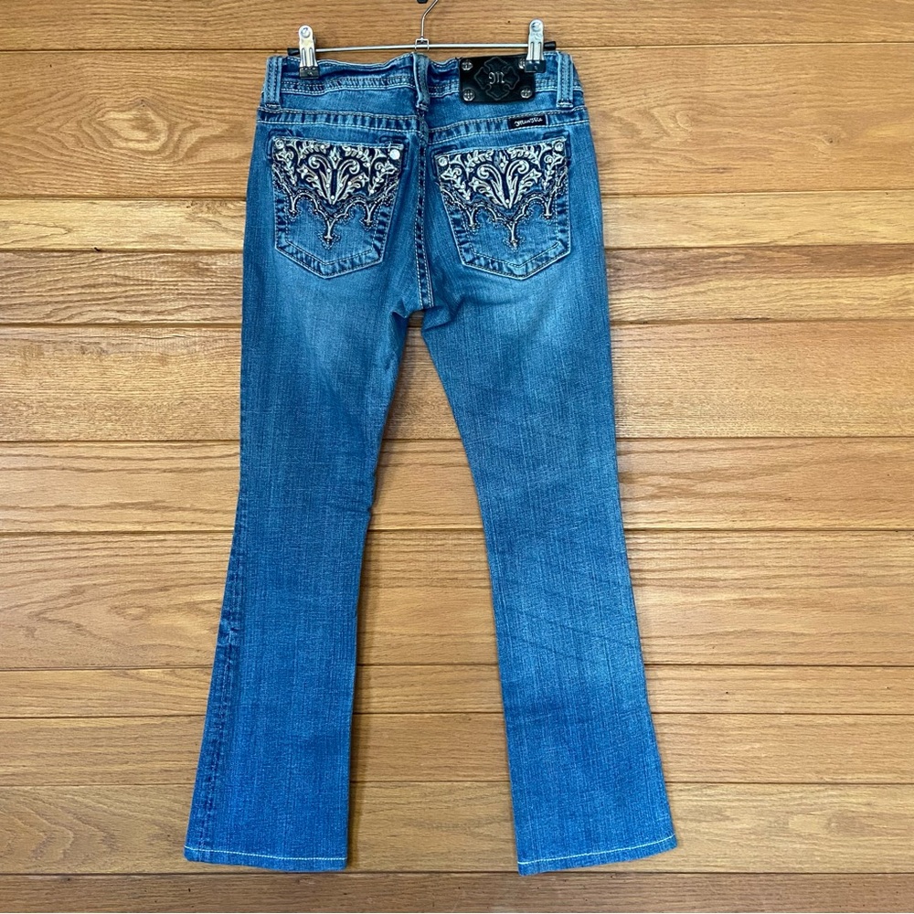 Miss Me Y2K bootcut rhinestone studded bling pocket jeans